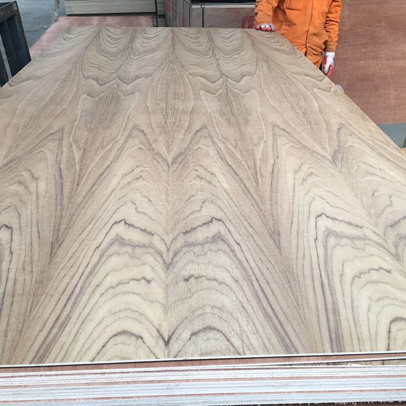 Teak veneer face plywood